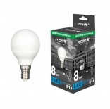 LED P45 8Вт E14 4200K ES