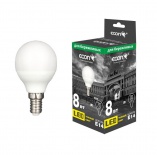 LED P45 8Вт E14 3000K ES