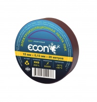 Изолента ECON 15/20, коричневый