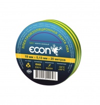 Изолента ECON 19/20, желто-зеленый